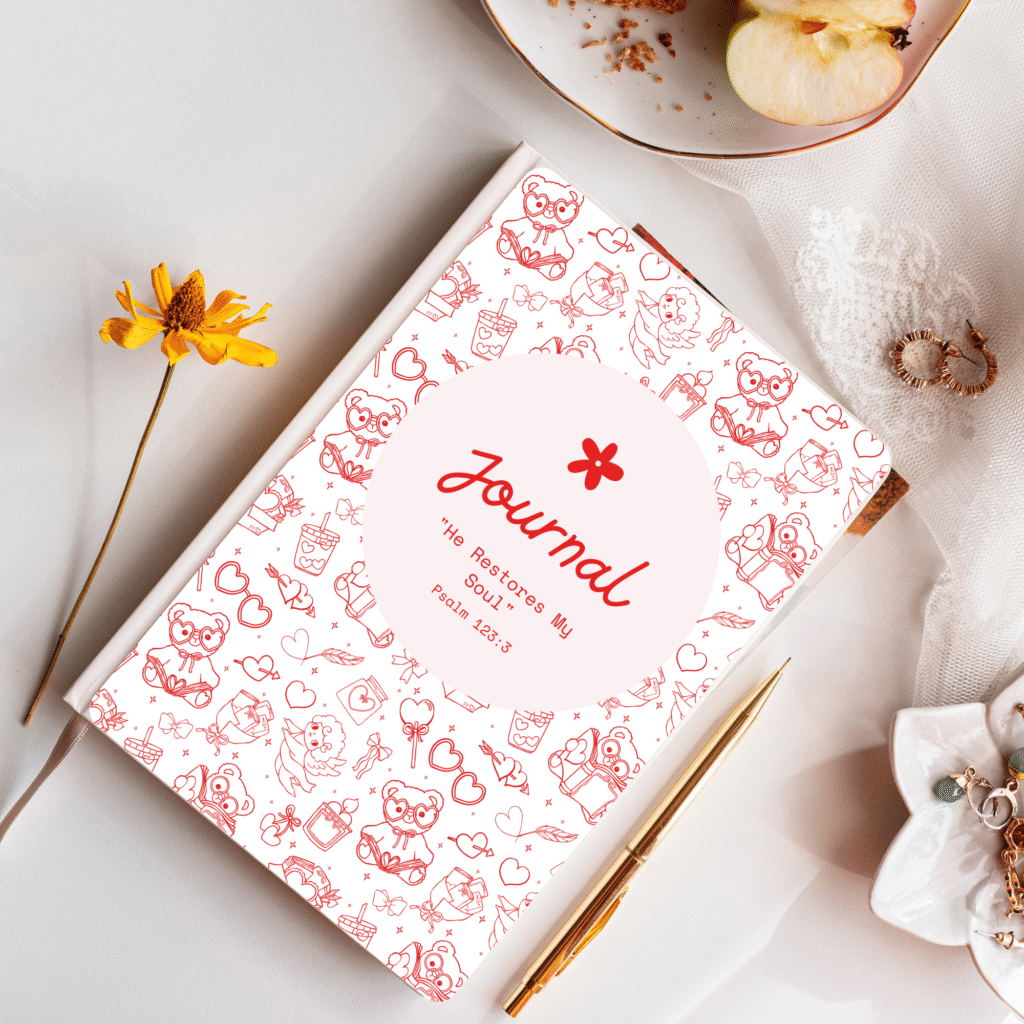 woman journal book